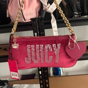 Juicy Couture Pink Rhinestone Clutch
